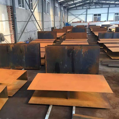 ASTM 코르텐 강철 시트 6 밀리미터 날씨 레지스턴트 녹 표면 처리