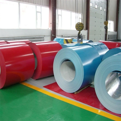 기채색 직류 전기로 자극된 PPGI 코팅 코일 ASTM A653 컬러 코팅처리된 시트 코일
